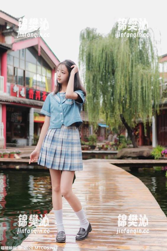 嗨，喵糖映画的水手服学妹写真，不做功课真可以这么美？
